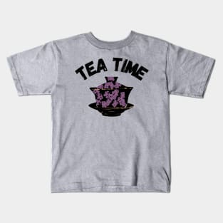 Tea Time Gaiwan Asian Teacup Design Kids T-Shirt